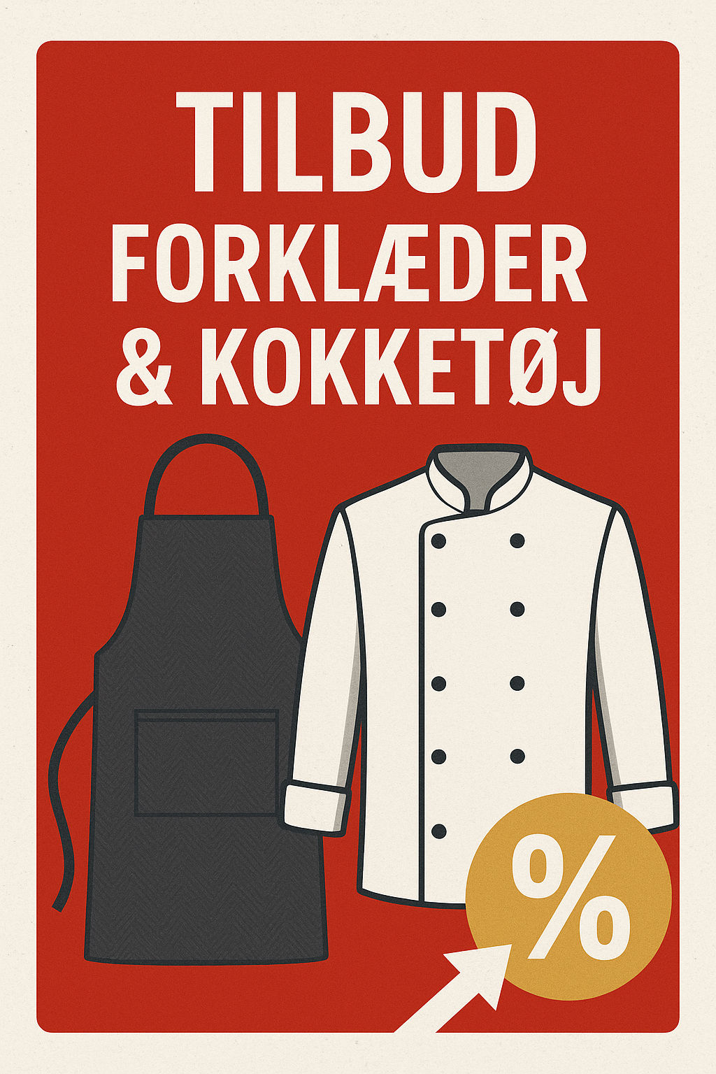 Tilbud forklæder & kokketøj