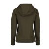 Oliven farvet dame hoodie
