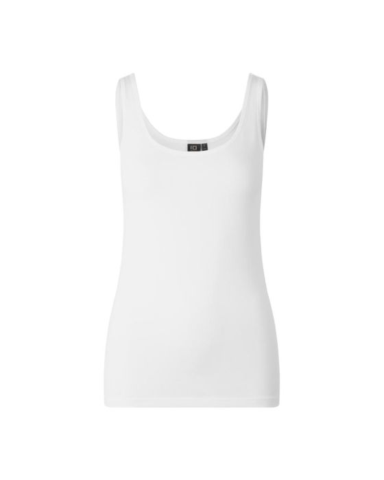 Hvid TankTop Stretch Dame -ID