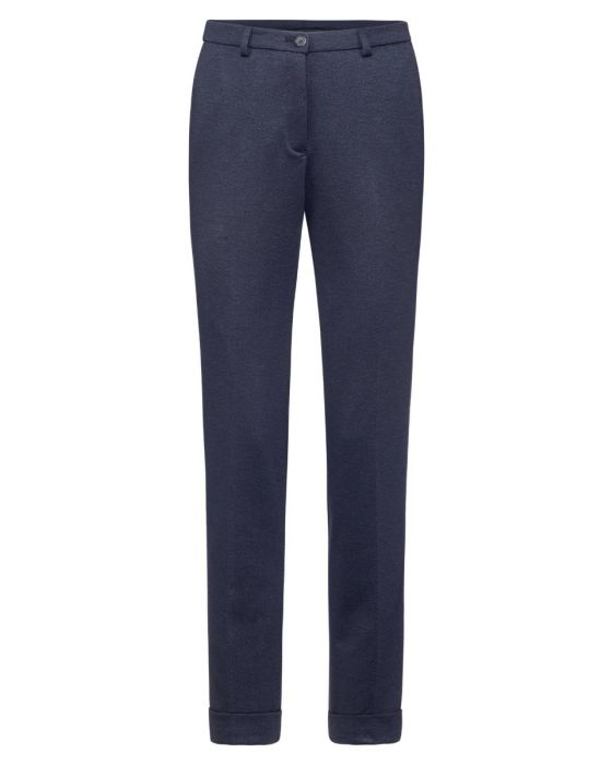 Jersey blå dame bukser med stretch