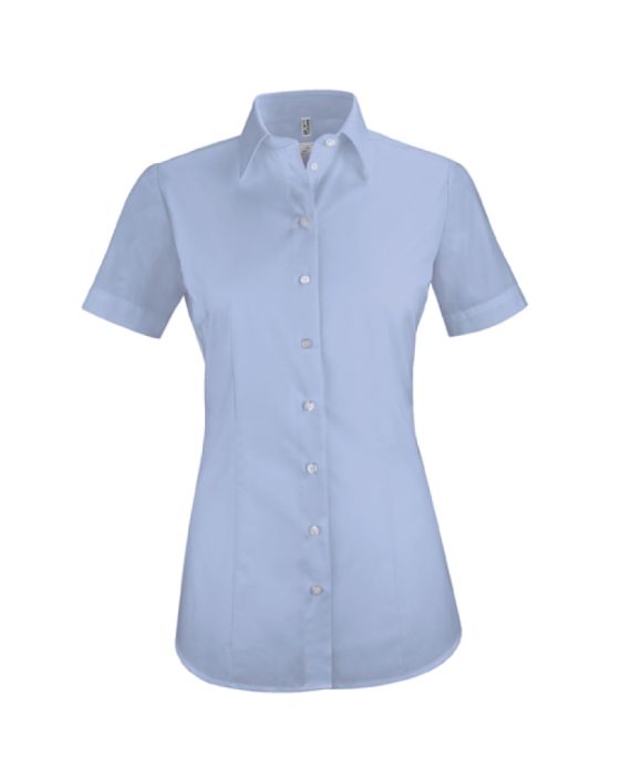 Lyseblå dameskjorte