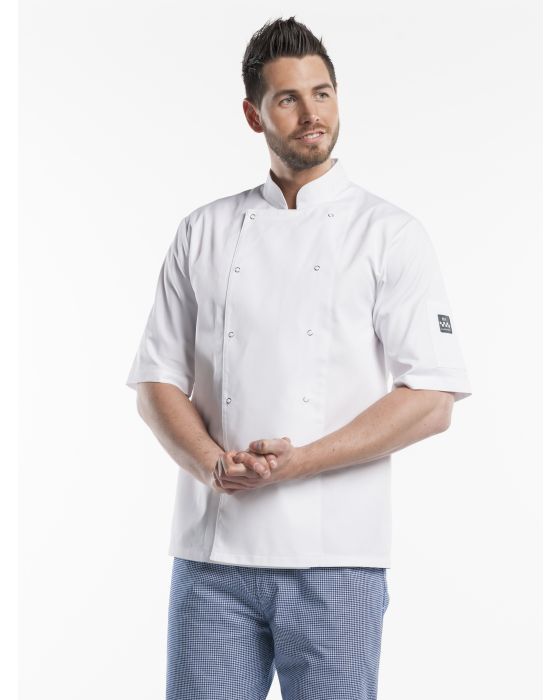 Kortærmet kokkejakke Poco
