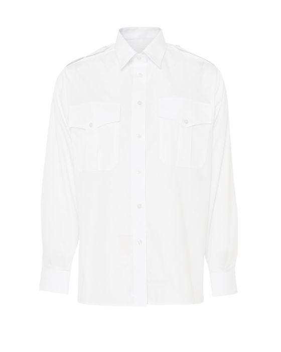 Str 50 Hvid uniformsskjorte langærmet, Bosweel 