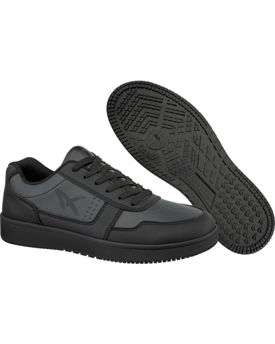 Arbejdssko med GRIPPAZ® skridsikker teknologi og en stilsikker overdel.