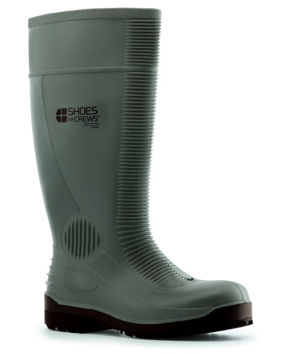Grøn sikkerhedsgummistøvle fra SFC PRO – ideel til fødevareindustri og landbrug