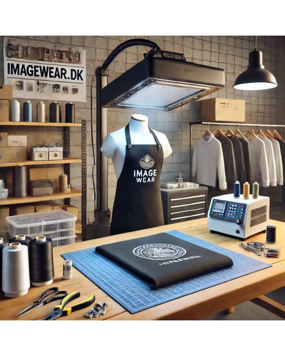 Logotryk service på uniformer - forklæder - arbejdstøj - t-shirts og meget mere hos Imagewear.dk