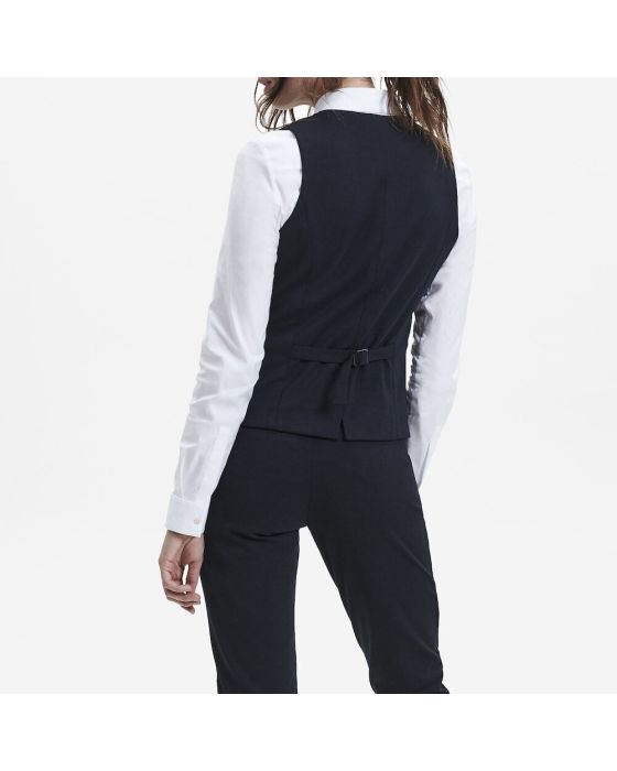 damevest med justerbar ryg