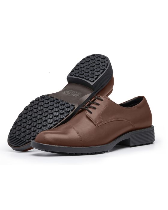Brune Shoes for Crews Senator uniformsko – skridsikre sko til hotel og restaurant