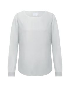 Sølvgrå chiffon bluse