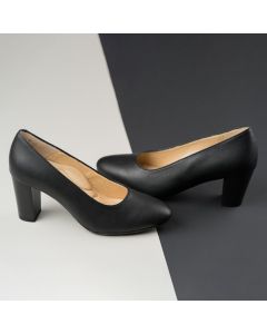 Barcelona -Sort Læder Premium Dame Pumps