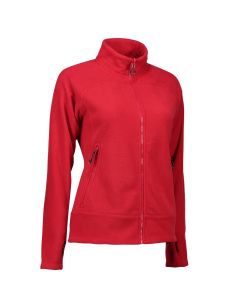 Rød damefleece