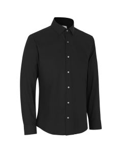 SEVEN SEAS Hybrid shirt - slim herre Skjorte Sort