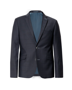 Sunwill blazer i Modern fit med ternet struktur