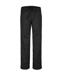 Slip-on kokkebukser med elastik