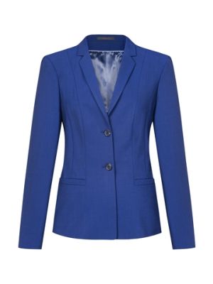 Premium Italian blue Stretch dame blazer jakke Regular Fit