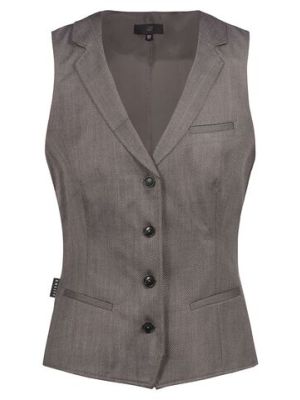 Damevest - Herringbone taupe - RF