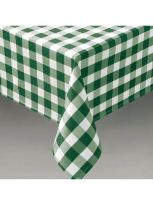 Grey and white checkered tablecloth 100x100 cm