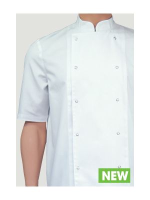 Hilton poco white chef jacket Short sleeve BSX