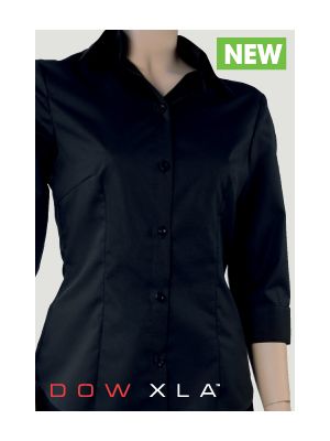 Women's stretch shirt 3/4 sleeve in stone color CLEARANCE SALE - size Small