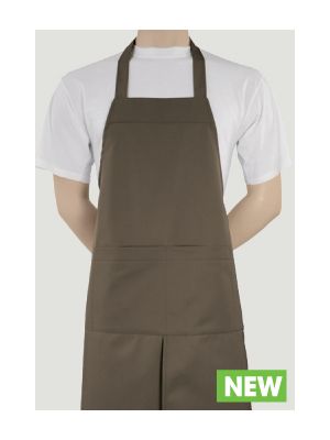 Taupe 4-pocket apron