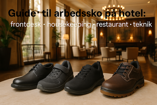 Arbejdssko til hotelbranchens jobroller – praktisk valg efter funktion
