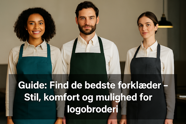 Guide: Find det rigtige forklæde til restaurant, café, catering og hotel. 