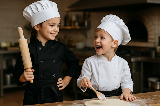 Børneforklæder og kokketøj – Sjove og professionelle uniformer til børn