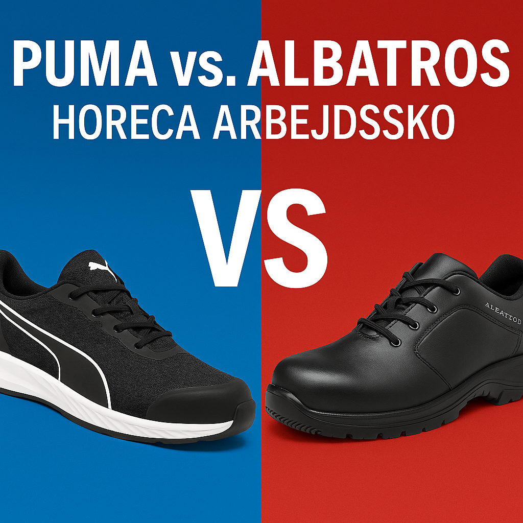 Puma vs. Albatros arbejdssko til HoReCa – hvilken løsning passer til dit hotel, køkken eller café?