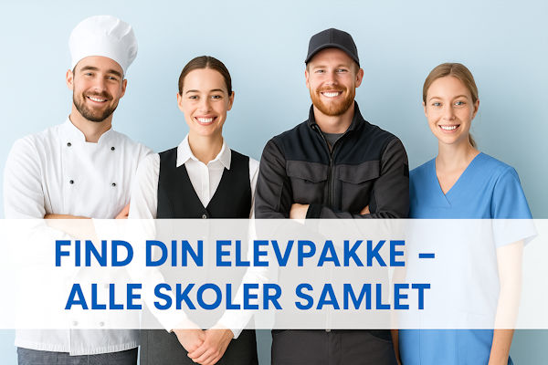 Elevpakker – Find din skole | Uniformer & arbejdstøj til alle erhvervsuddannelser
