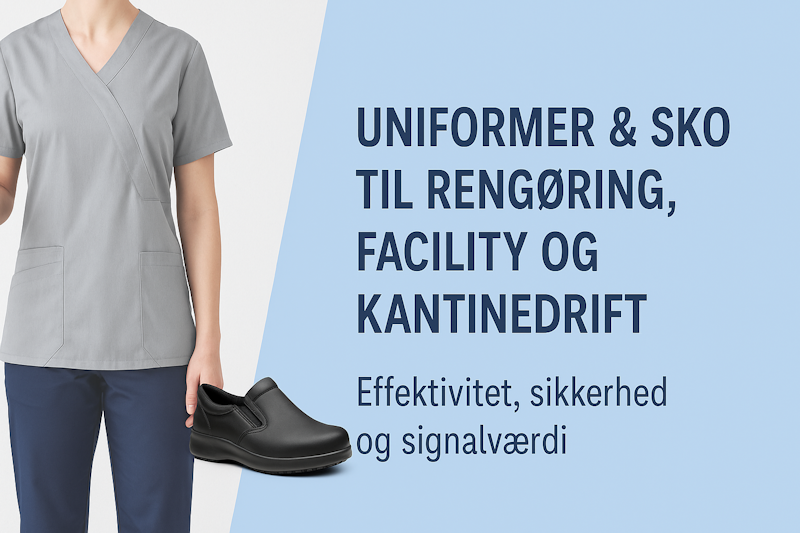 Rengøring & facility – arbejdssko og uniformer i drift Standardisering, hygiejne og genbestilling i praksis