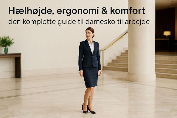 Hælhøjde, ergonomi og sikkerhed – sådan vælger du de rigtige damesko til arbejde