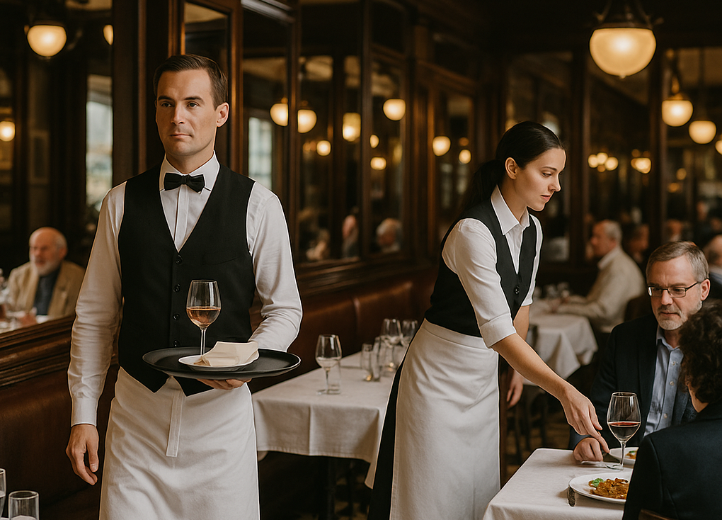 Oplev den ikoniske franske bistrouniform