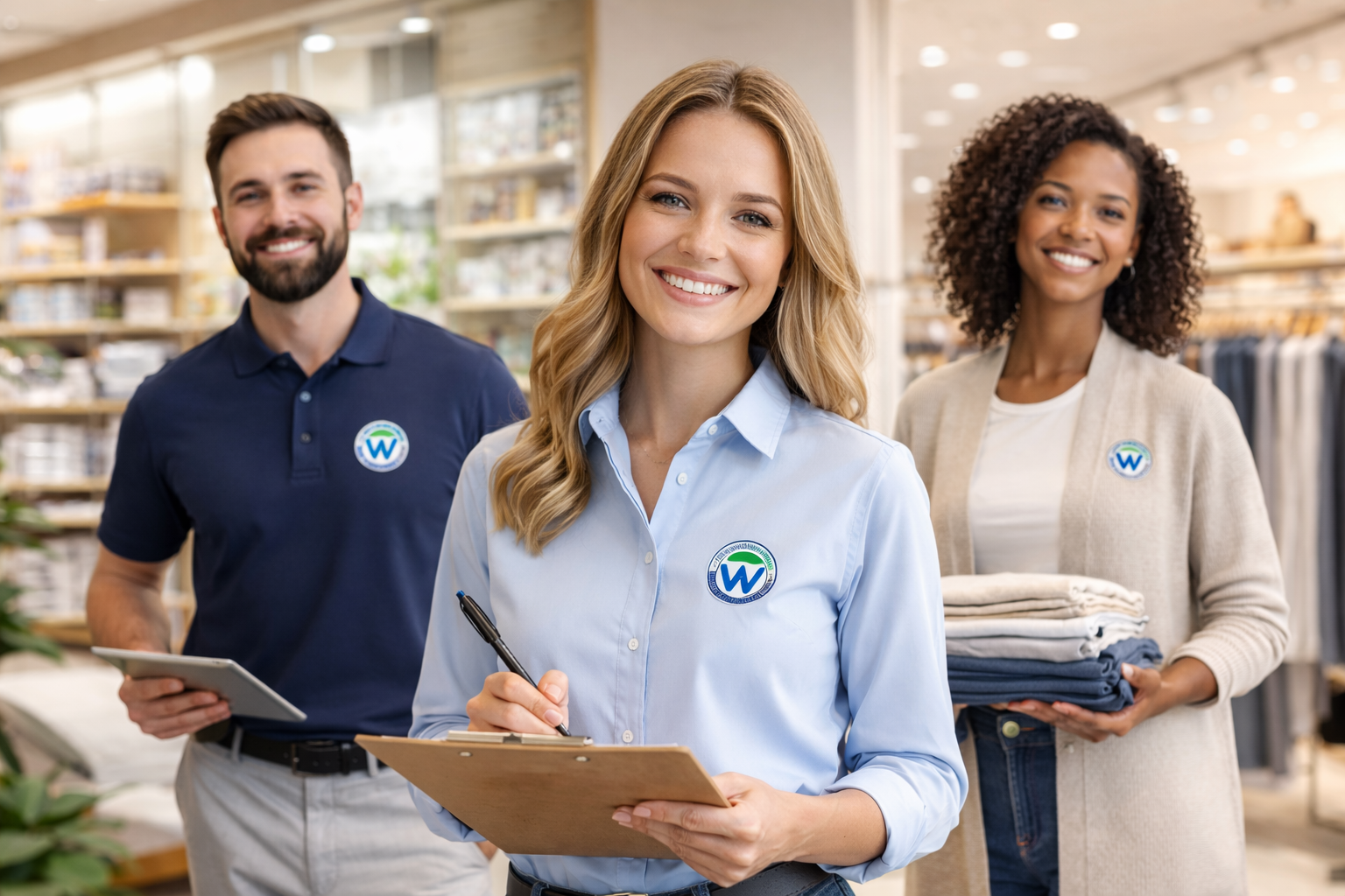 Uniformer med logo til butik & detail | Professionelt firmatøj til retail