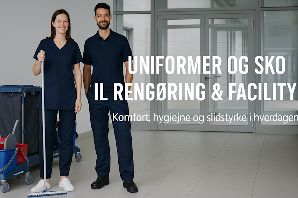Uniformer og sko til rengøring & facility | Imagewear.dk