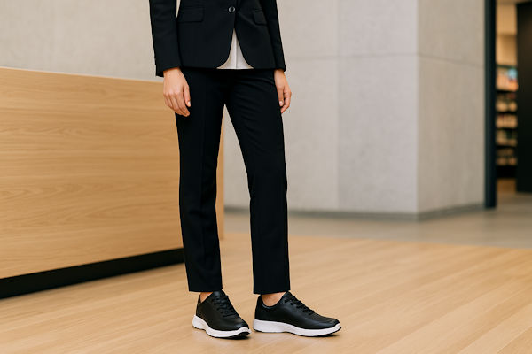 Sneaker-inspirerede arbejdssko – Den moderne generations valg til service, sundhed og detail