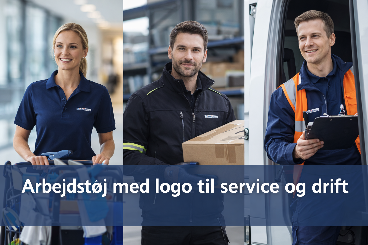Arbejdstøj med logo | Firmatøj med tryk & broderi til virksomheder