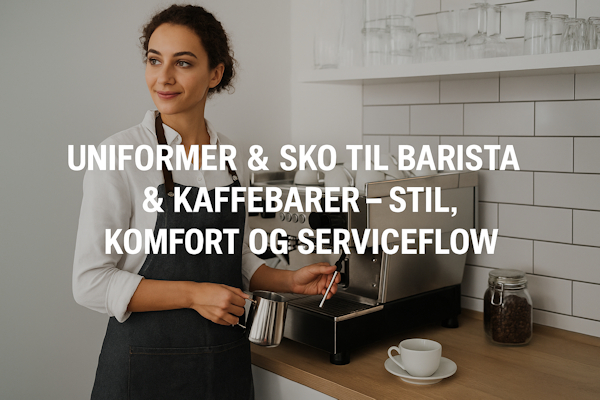 Uniformer & sko til barista & kaffebarer – stil, komfort og serviceflow