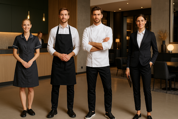 Uniformer & arbejdssko til hotel, restaurant & servicebranchen – ultimativ hub, guides & overblik (2025)