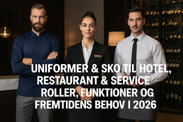 Uniformer & Sko 2026 – Fremtidens Jobroller, Funktioner og Uniformsprogram i Hotel & Restaurant