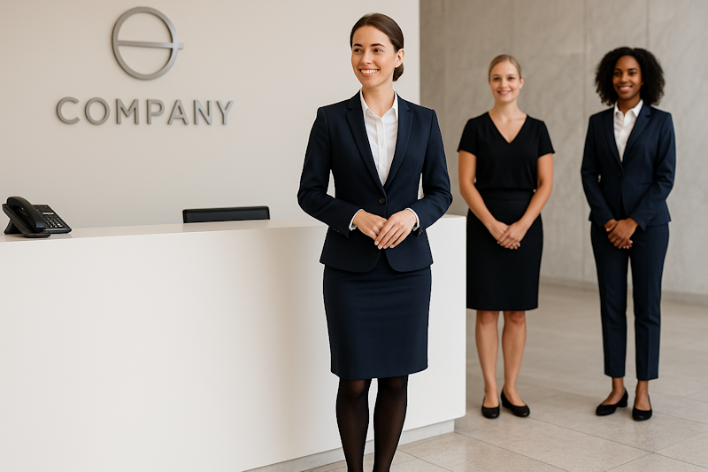 Uniformer og sko til reception og frontdesk – Imagewear.dk