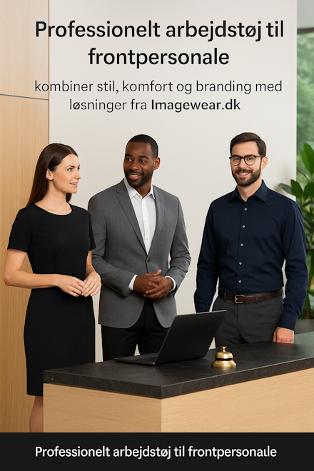 Receptionist and frontline staff in modern workwear in office and hotel environments &ndash; Imagewear.dk