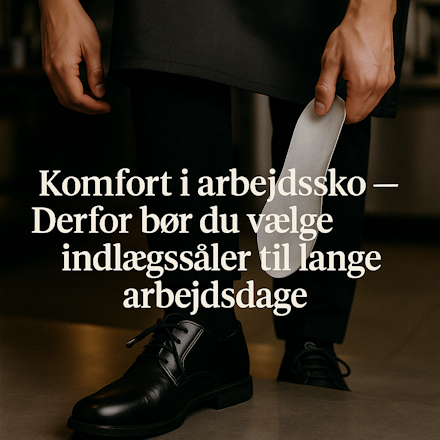 Professionals on the move wearing work shoes with ergonomic insoles &ndash; Imagewear.dk