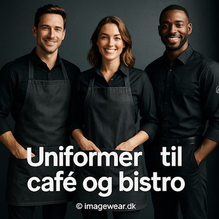 Uniformer til caf&eacute; og bistro &ndash; personale if&oslash;rt forkl&aelig;der og skjorter i moderne, afslappet stil og ensartede farver
